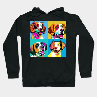 Brittany Pop Art - Dog Lover Gifts Hoodie